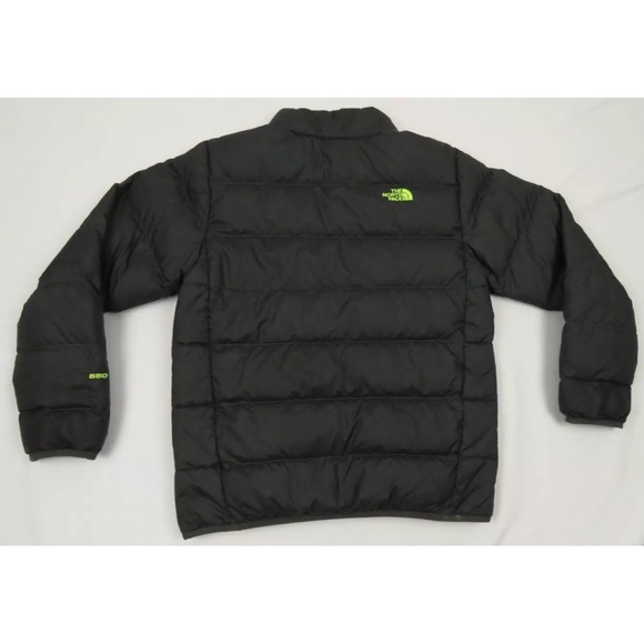 The North Face 550 Down Nuptse Quilted Boys Youth Full Zip Puffer Coat Jacket L - Picture 8 of 10